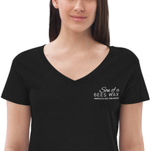 Load image into Gallery viewer, Women’s recycled v-neck t-shirt