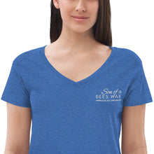 Load image into Gallery viewer, Women’s recycled v-neck t-shirt